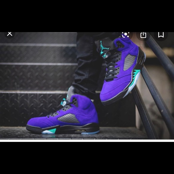 Air Jordan Grape 5 10.5 Never Worn Fresh In Box - Picture 2 of 3